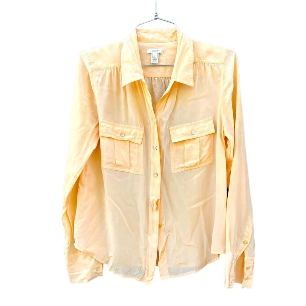 J. Crew Silk Button Down Shirt